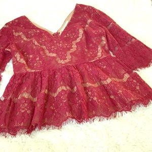 Perfect for Valentine’s Day Lace Top...